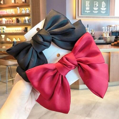 New Women Girls Elegant Sweet Pearl Diamond Bow Ornament Hair Clips Lady Lovely Soft Barrettes Hairpins Female Hair Accessories