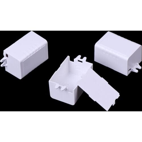 1pc/5pcs/10pcs Waterproof Plastic Electronic Enclosure Project Box Black Connectors Wire Junction Boxes 35*24*20mm