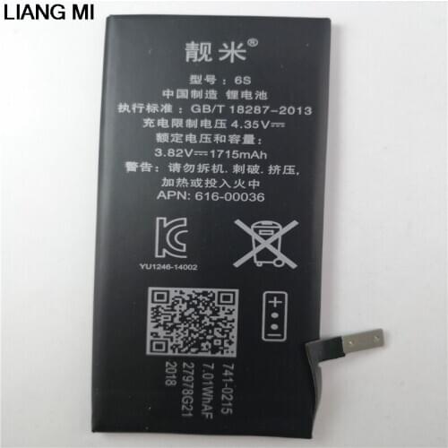 100% Original cell Phone Battery For iPhone 6s Real Capacity 1715mAh With Repair Tools