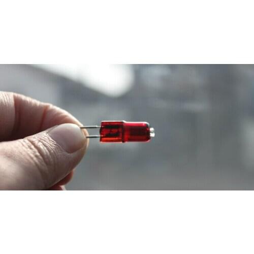 100pcs/lot Halogen bulb G4 12V red 10W 1mm thick legs g4 red 12v 10w