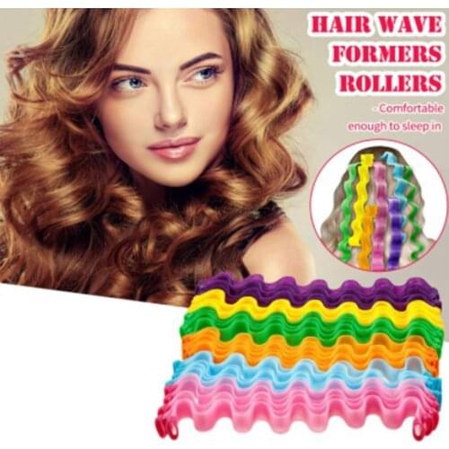 12pcs DIY Hair Curler 30CM Hairstyle Roller Sticks Heatless Hair Rollers Curlers Wave Formers Curling Hair Styling Tools