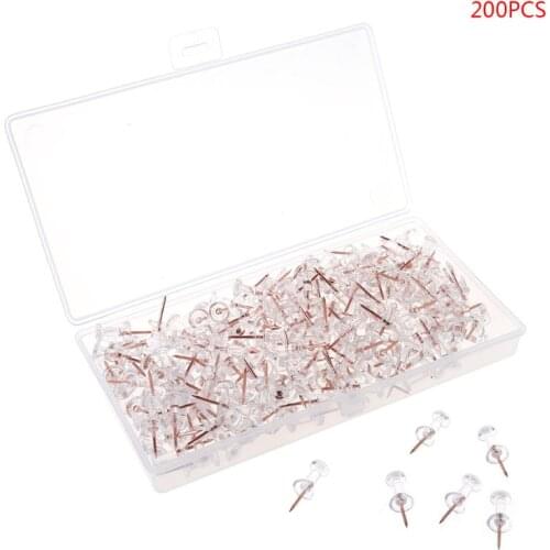 200pcs Push Pins Thumb Thumbtack Board Drawing PhotoWall Studs Office Supplies