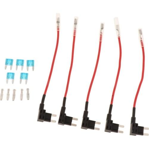 5Pcs Adapter Auto APM Mini Car Micro Tap Fuse Holder ATM Add-A-Circuit