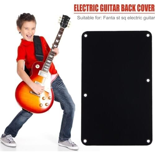Guitar Parts 6-Hole Closed Style PVC Cavity Cover Backplate Musical Enjoyable Instrument Supplies for Electric Guitar