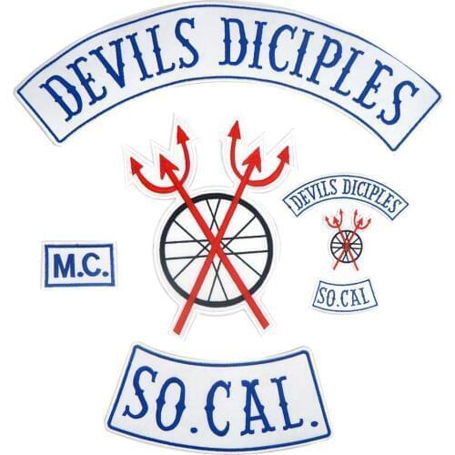 DEVIS DICIPLES Biker Rider Biker Rider Patch BACKING Embroidered biker Patches Badge