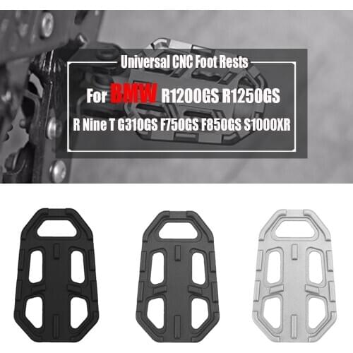 For BMW R1200GS R 1200GS LC S1000XR G310GS R Nine T 9T 2013-2019 Motorcycle CNC Foot Rests Extension Billet Wide Footpegs pedals