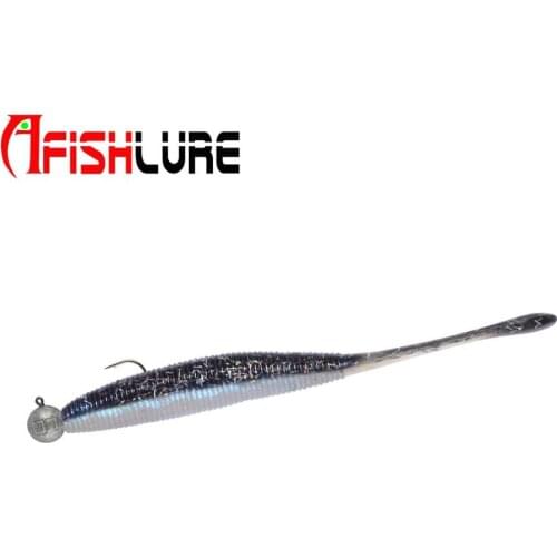 Doubel Color Artificial Lures Fishing Lure Baits Worm Silicone Bass Pike Plastic Silicone Baits
