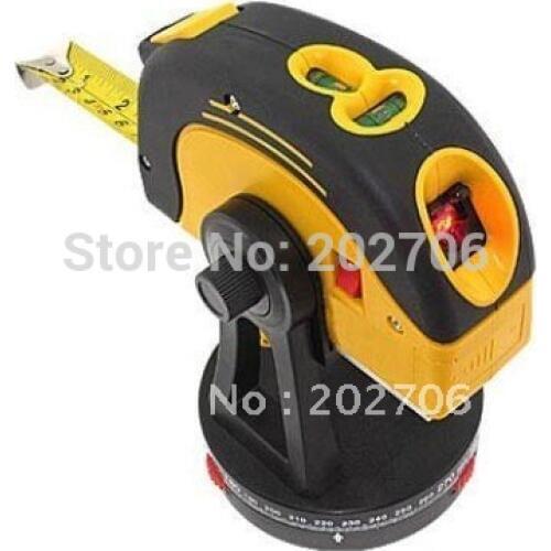 Laser Level Measuring Tape with Tripod Rotatory Base 5m Laser line