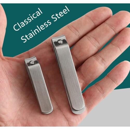 Classical Nail Clippers Stainless Steel Curved Blade Nipper Fingernail Scissors Cutter Manicure Tools Trimmer