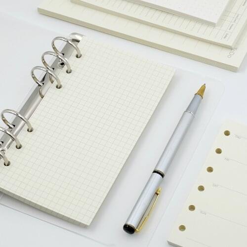 Buy 4 get 1 free Classic Spiral Notebook Filler paper Refill Insert A5 A6 A7 Size Diy Journal Inner Core Planner Diary