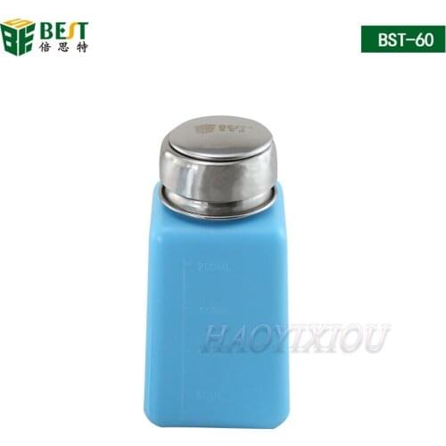 BEST 100ml 200ml Plastic Liquid Alcohol Bottle ESD Alcohol Dispenser Bottle For Mobile Phone Cleaning Logic Board Repair
