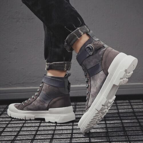 Men man de leather boty slip 2020 zapatos Shoes black cuero fashion casual hombre Light genuine sale Breathable causal for Men