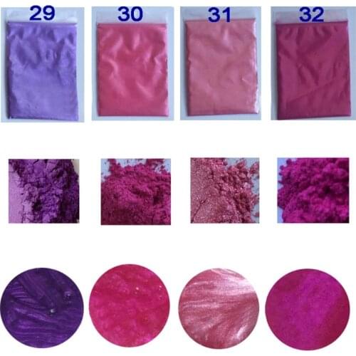 Mica Powder Epoxy Resin Pigment Dye Set 32 Colors Cosmetic Grade Mica Powder Kit XXFB