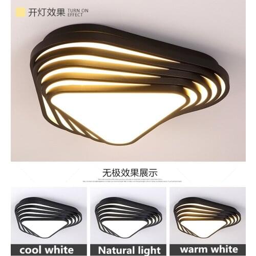 New Design modern ceiling light DIY triangle led bedroom ceiling lamp Nordic living room lampara home indoor use