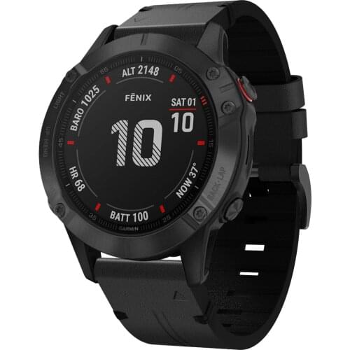 New Leather wrist Watch Strap Easy fit quick Bracelet Belt 26MM For Garmin Fenix 6X 6X Pro 5X 5X Plus Smartwatch band wristband