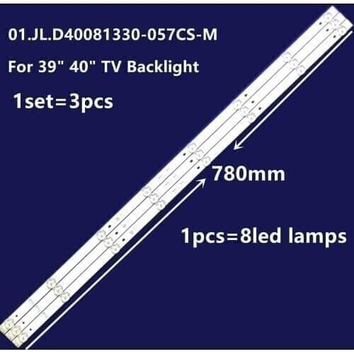 BACKLIGHT SET FOR CELLO C43227FT2 43" LED TV 01.JL.D40081330-057CS-M 17AK2A30 CN430MS9240
