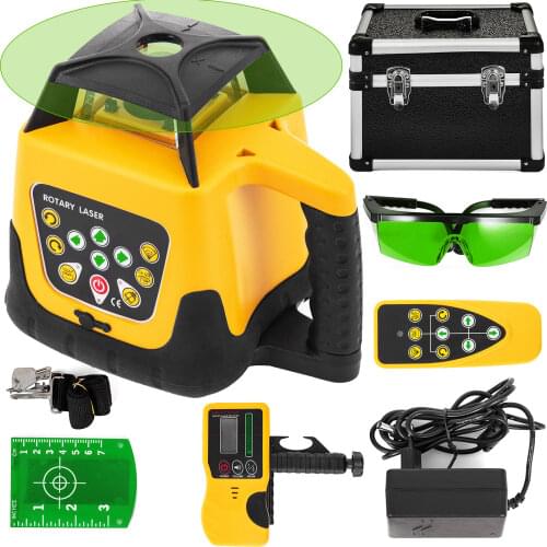 VEVOR 360 Rotary Laser Leveling Device 500m Range Green Red Beam Self-Leveling Waterproof Instrument Measuring Construction Tool