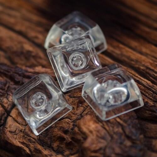 New arrival 1 piece handmade resin transparent keycap for MX switch mechanical keyboard Resin key cap SA Cherry profile