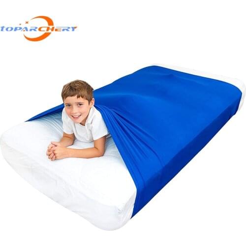 Sensory Bed Sheet for Kids Compression Alternative to Weighted Blankets Breathable Sack For Boys, Girls - Safe Calming Relief