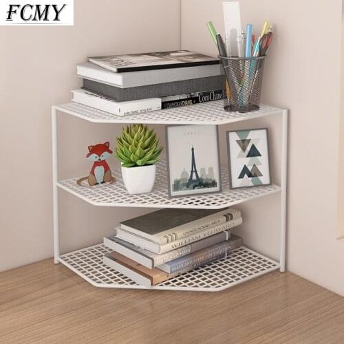 Modern Simple 2/3-layer Shelf Storage Desktop Bedroom Stationery Finishing Transformation Rack Space Saving Home Organizer