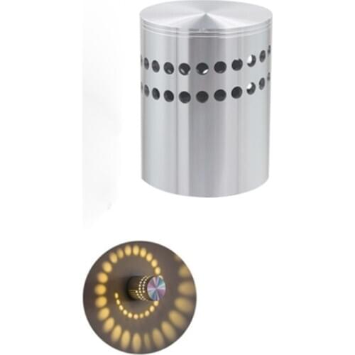 Modern Style Led Aluminum Spiral Hole Wall Lamp Living Room Bedroom Bedside Lamp Bar KTV Aisle Corridor Lamp Night Light