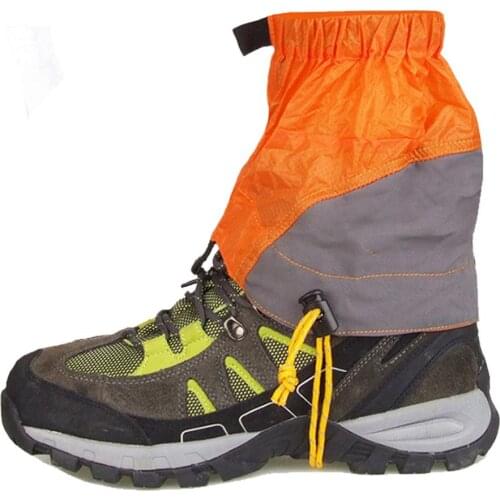 Outdoor Leg Gaiters Hiking Boot Shoes Cover Snow Waterproof Silicone Nylon Leg Guards Legs Protection Guard For Camping Trekking