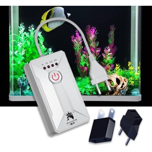 110-220V Aquarium Intelligent Timer 3/6/12/24hour for Water UV Pump Smart Automatic Fish Tank Switch Controller Socket Accessory