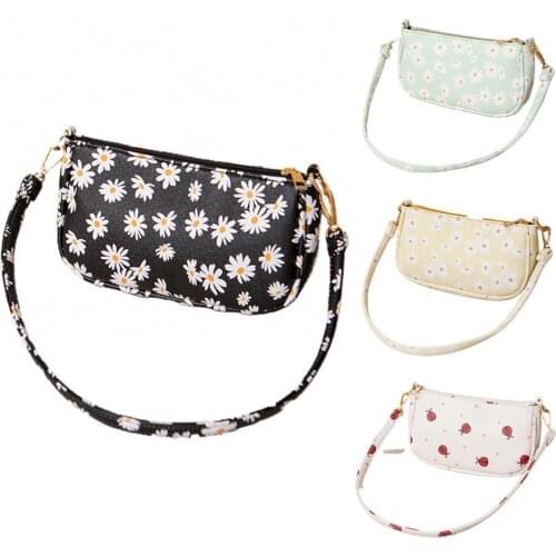 Ladies handbag Women wallet Marguerite Printed Shoulder Bag Clutch Handbag Casual Purse Underarm Pouch 2021 New Fashion handbag