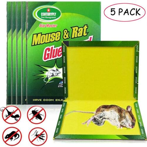 10PCS Mouse Trap Mice Glue Board Sticky High Effective Rodent Rat Snake Bugs Catcher Pest Control Reject Non-toxic Eco-Friendly
