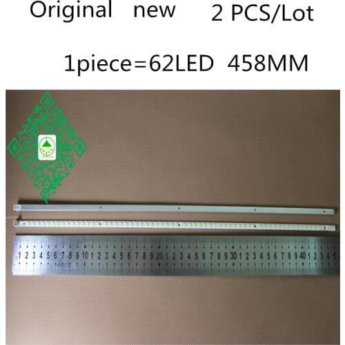 2Pieces/lot FOR LED40K16P liiTV40830DEX LE40T30 L40E5200BE LJ64-02730A KHE-A3P62NB458H IS 1piece=62LED 458MM 100%NEW
