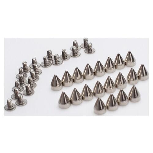 20 Pieces Cone Spikes Studs for DIY Craft Leathercraft
