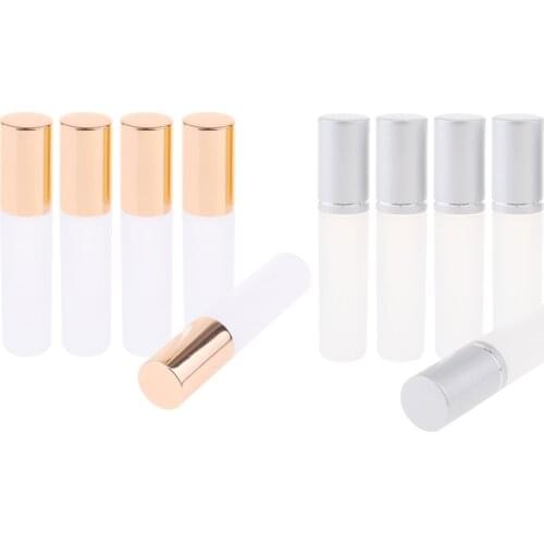 5 x 5ml Reusable Empty Roll-On Bottle Perfume Essential Oil Roller Ball Vial