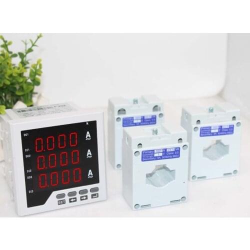 AC0-150A 3 phase ampere meter with relay output with RS485 communication function
