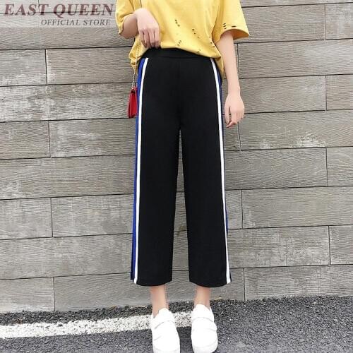 Pants sport women casual loose trousers pants with strip sports wear for women sweatpants women fashion trousers AA3524 A