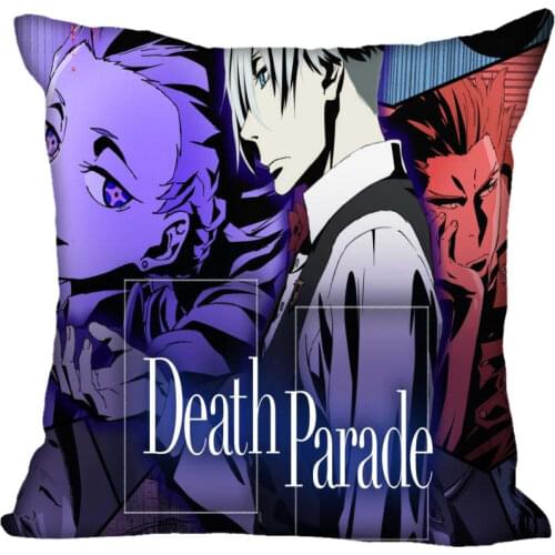 Death Parade Pillowcase Wedding Decorative Pillow Case Custom Gift For Pillow Cover 45X45cm60X60cm Two Sides