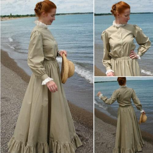 HIstory!Customer-made Black Victorian dress 1860s Civil war Dress Scarlett Theater Costume Halloween Renaissance Dress V-473