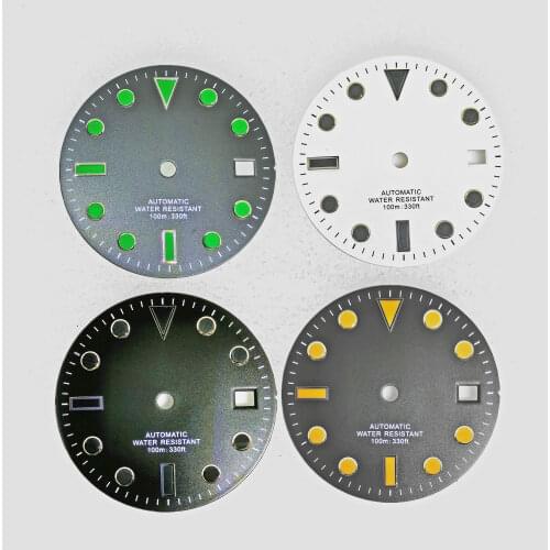 New 28.5MM Watch Dial No Luminous Fit MIYOTA8215 ETA 2836 NH35 Mingzhu2813 Automatic Movement