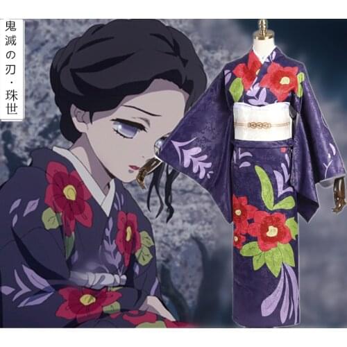Demon Slayer:Kimetsu No Yaiba Tamayo Kimono Cosplay Costume