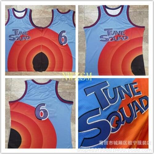 2021 Movie Space Jam: A New Legacy Tune Squad James Cosplay Costumes #6 Basketball T-shirt Vest Shorts 3D Fashion Pant Adult Sui
