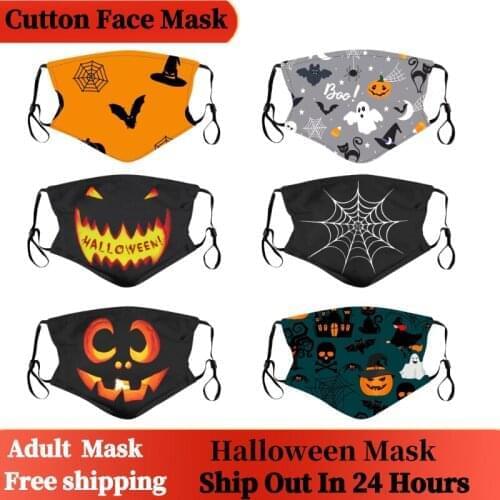 3D Halloween Disposable mascarillas face mask 3 layers Meltblown Filter safe Breathable Washed Cotton mask Respiratory Face Mask