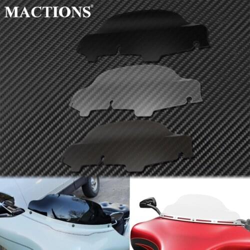 Motorcycle 6'' ABS Windshield Fairing Windscreen Cover Black/Clear/Smoke For Harley Touring Street Electra Glide 1996-2013 CVO