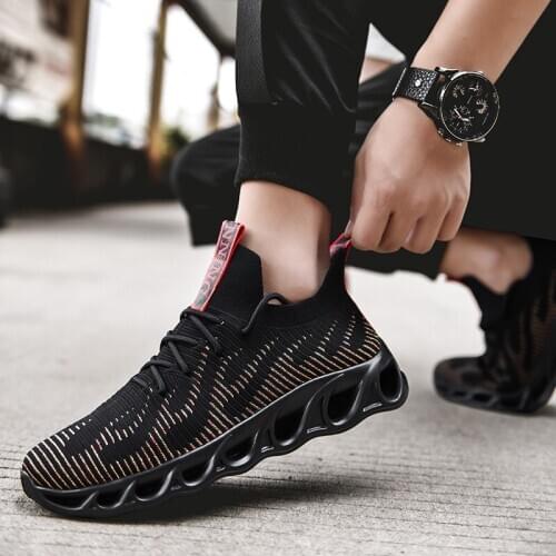 2019 Ollymurs breathable running shoes for adult Mens sport outdoor sneakers fashion men shoes jogging walking shoes for male