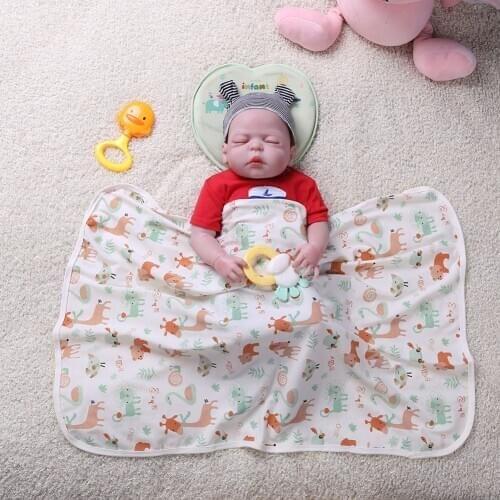 New Newborn Baby Bed Sheet Star Floral Printed Bedding Set for Newborn Crib Sheets Cot Linen 100% Cotton Printing Baby Blanket