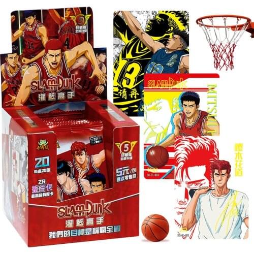 Original Slam Dunk Diamond Edition Signature Card Kaede Rukawa Hanamichi Sakuragi ZR Japan Movie Anime Character Card Kids Toys