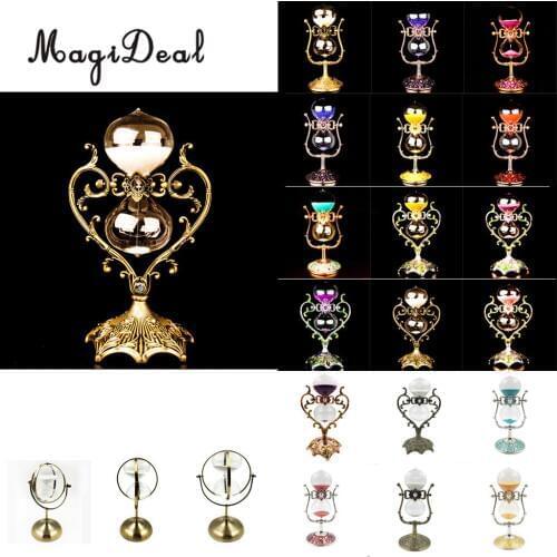 15/30/60 Minutes Luxury Metal Hourglass 360 Rotating Sand Timer Home Decoration - #1