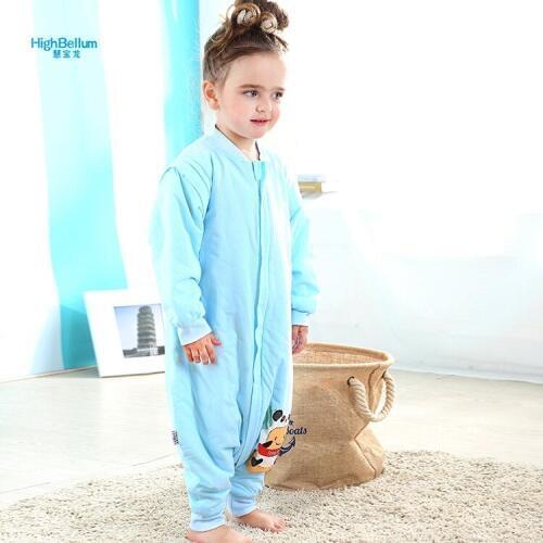 Baby Boy Girl Sleeping Bag Romper 2 Years Pure Cotton Detachable Sleeve Leisure Wear Home Bed Baby Sleeping Bag Winter Warm
