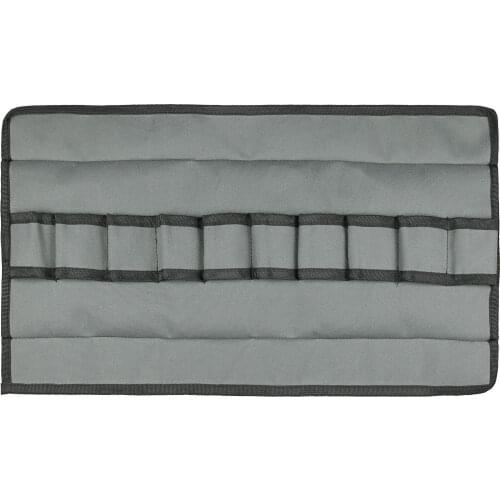 Tool Roll Storage Bag Heavy Duty Waterproof Canvas Tool Roll Organizer Roll Up Pouch with 10 Pockets for Garden Compact Wrench