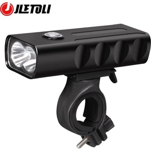 JLETOLI T6 LED Cycling Light Road Bike Light USB Rechargeable Headlight Aluminum Alloy Front Bicycle Light 3.7V 1000 LM