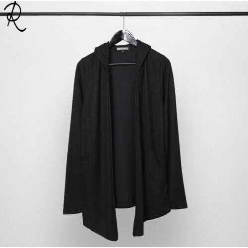 Dark Department High Street fashion brand, Cape cloaks slim hooded individual cardigan jacket mens wear