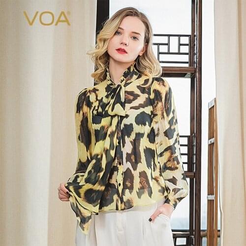 Леопардовые блузки VOA China At AliExpress
